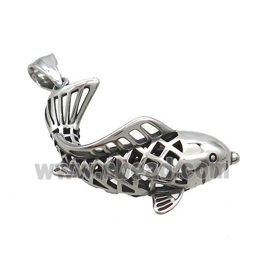 Stainless Steel Fish Charms Pendant