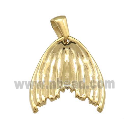 Stainless Steel Angel Wings Pendant Gold Plated