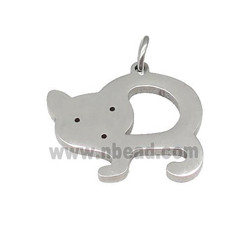 Cats Charms Stainless Steel Pendant Raw