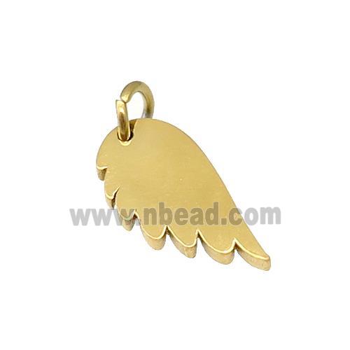 Angel Wings Charms Stainless Steel Pendant Gold Plated