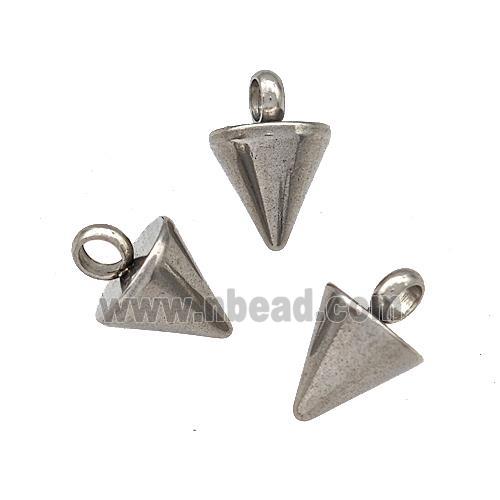 Raw Stainless Steel Pendulum Pendant
