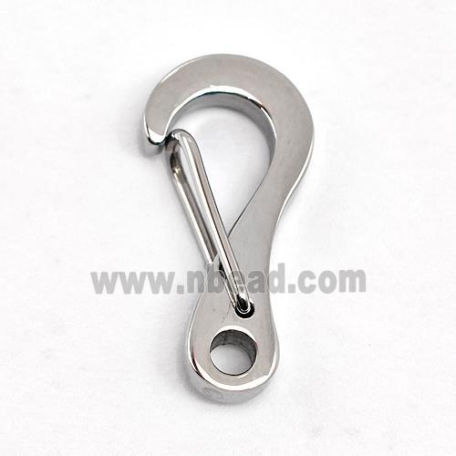 Raw Stainless Steel Carabiner Clasp
