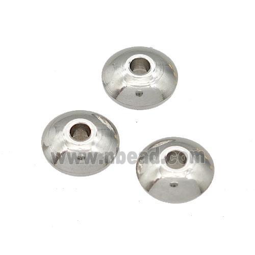 Raw Stainless Steel Rondelle Beads Disc
