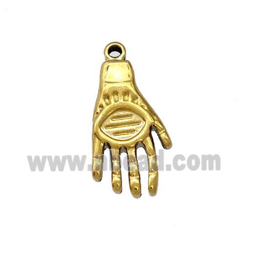 Stainless Steel Hands Charms Pendant Gold Plated