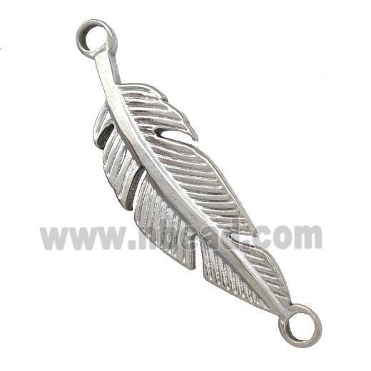 Raw Stainless Steel Feather Connector
