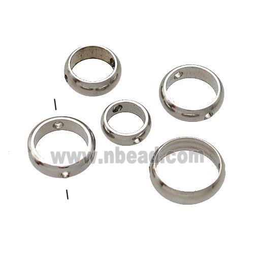 Raw Stainless Steel Circle Spacer Beads
