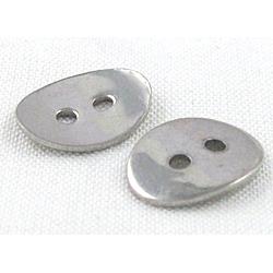 Stainless Steel spacers beads, platinum plated