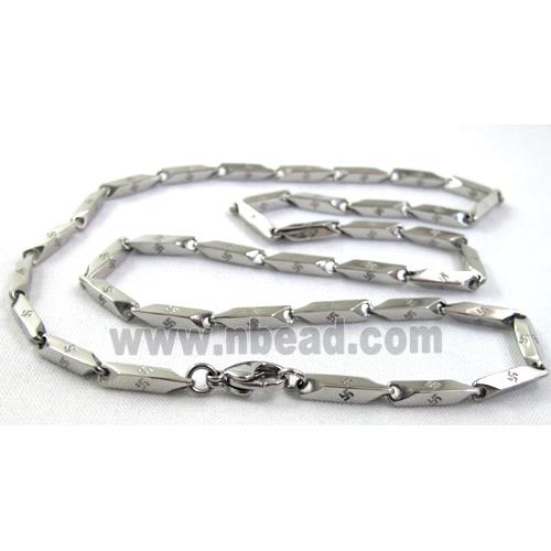 platinum plated Stainless Steel Necklace