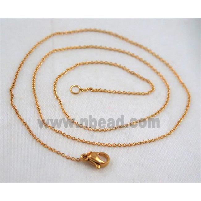 golden plated Stainless Steel Necklace Chain