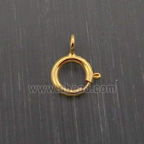 Sterling Silver Clasp Spring Gold Plated