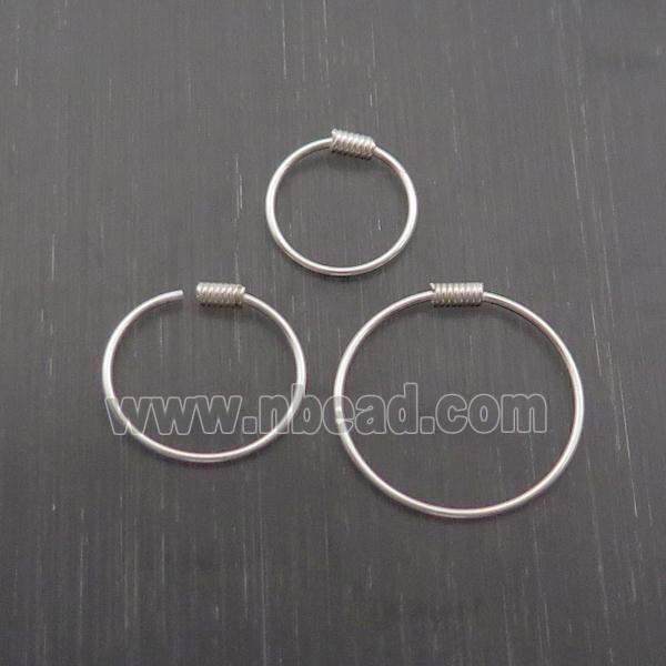 Sterling Silver Hoop Earring