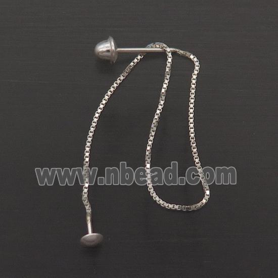 Sterling Silver Wire Earring Chain