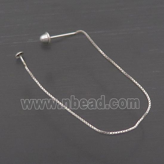Sterling Silver Wire Earring Chain