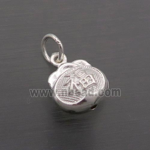 Sterling Silver Lucky Fu Pendant
