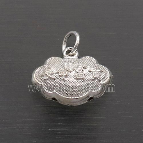 Sterling Silver Lucky Fu Pendant