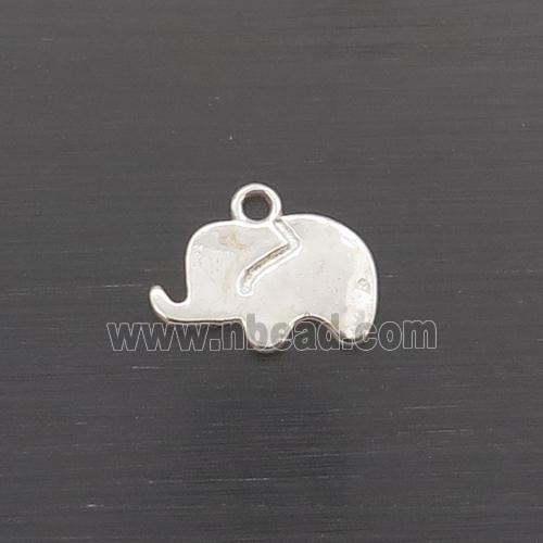 Sterling Silver Charms Pendant Elephant