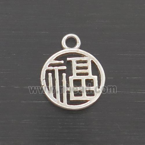 Sterling Silver Pendant Chinese Lucky