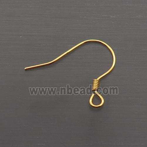 Sterling Silver Hook Earring Gold Plated