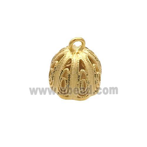 Sterling Silver Pendant Lotus Gold Plated