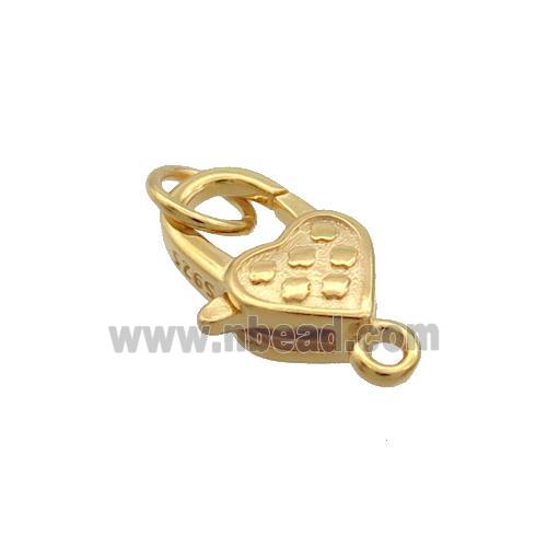 Sterling Silver Lobster Clasp Gold Plated