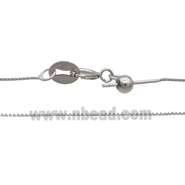 Sterling Silver Necklace Box Chain