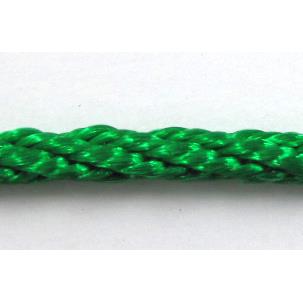 Twist Cotton Rattail Jewelry bindings wire, deep-green