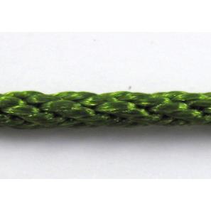 Twist Cotton Rattail Jewelry bindings wire, green