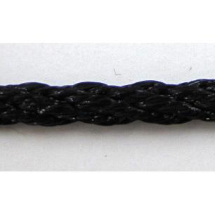 Twist Cotton Rattail Jewelry bindings wire, black