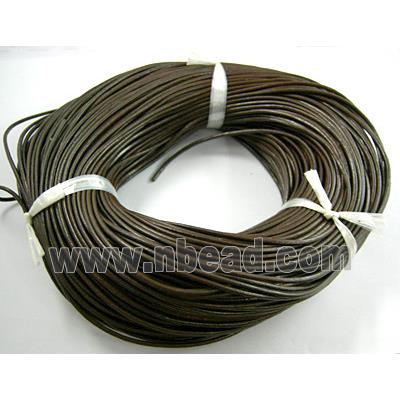 Coffee Leather Rope For Jewelry Binding