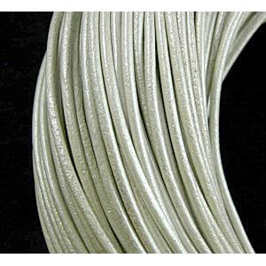 White Leather Rope Cord Jewelry Binding
