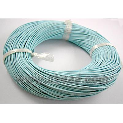lt.blue Leather Cord For Jewelry Binding