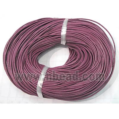 Leather Rope For Jewelry Binding, purple