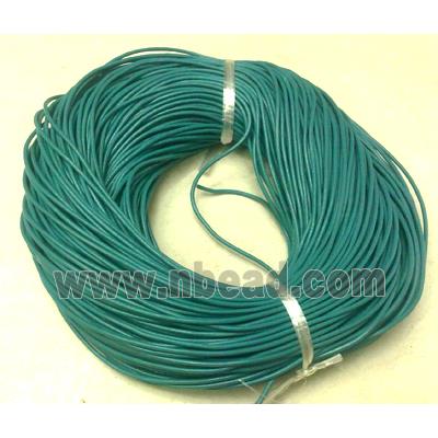 Leather Rope For Jewelry Binding, green