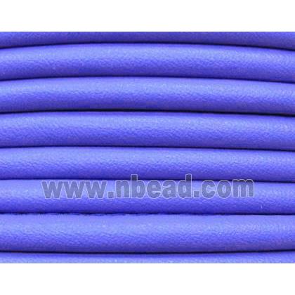 PU leather Cord, round, lavender