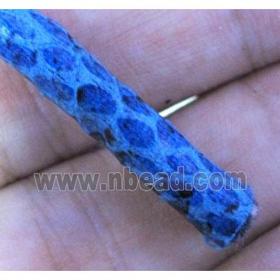 blue PU leather wrapped cord