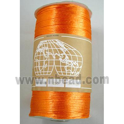 orange Satin Rattail Cord