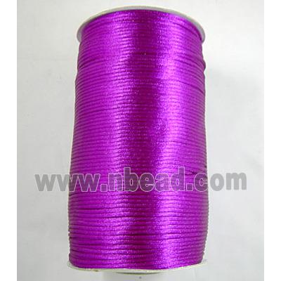 Purple Satin Rattail Cord