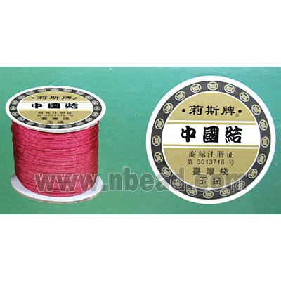 Rattail nylon cord, A grade, red