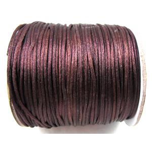 Satin Rattail Cord, red coffee