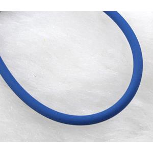 Rubber Cord, hollow, blue