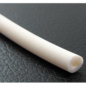 Rubber Cord, hollow, white