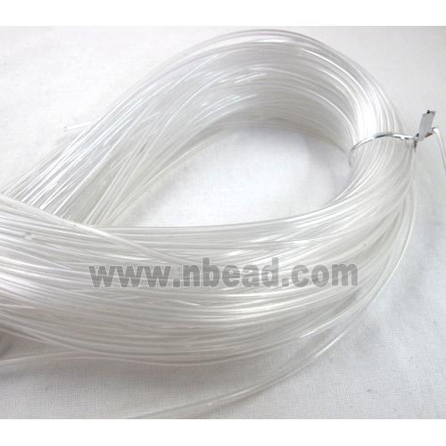 Rubber Cord, hollow, clear