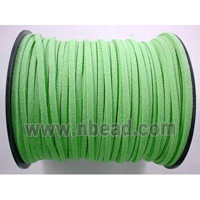 green Synthetic Suede Cord