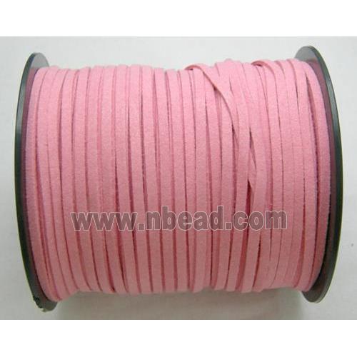pink Synthetic Suede Cord