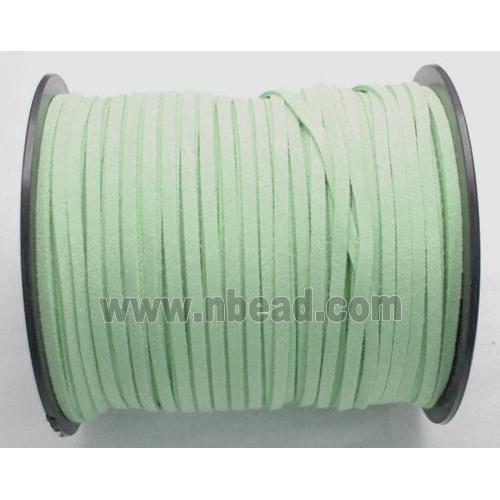 lt.green Synthetic Suede Cord