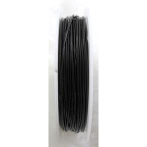 Crystal Wire, stretchy, round, black