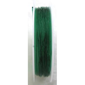 Crystal Wire, stretchy, round, deep-green