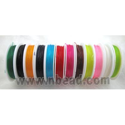 Crystal Wire, stretchy, round, mixed color