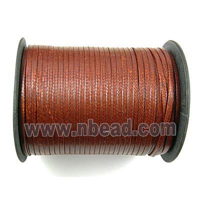 Korea Waxed Wire, flat, Grade A, brown