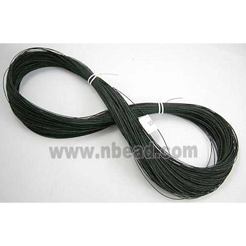 waxed wire, round, grade a, black